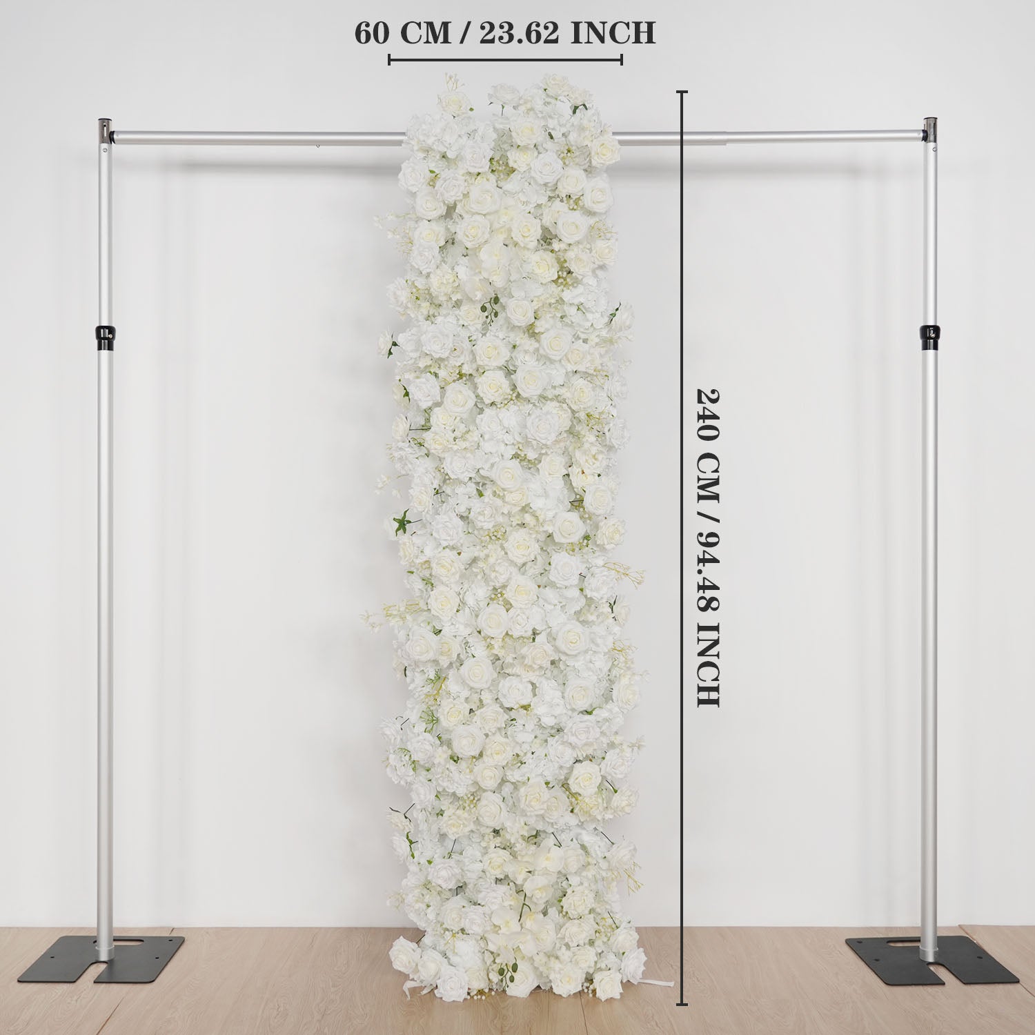 Uflower White Rose Wedding Background Flower Arrangement Arch Decoration